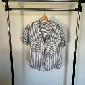 Linen Pin striped
